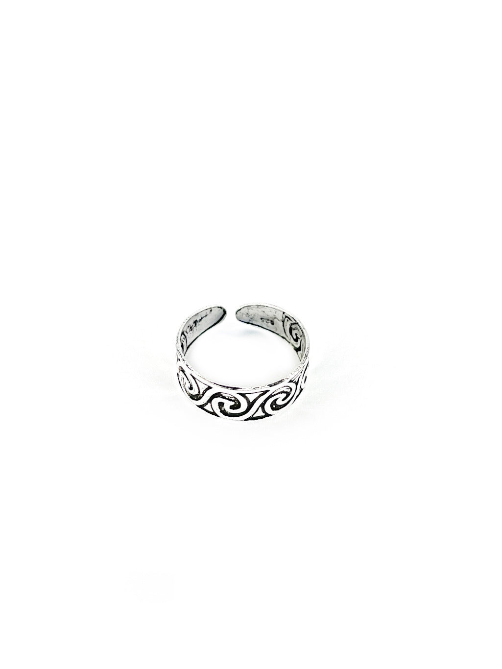 Wave Silver toe ring