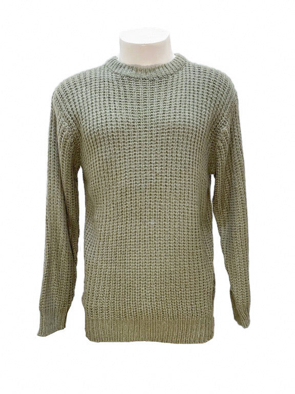 Crew neck waffle knit jumper - various colours