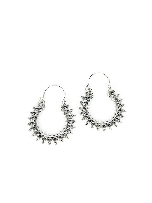 Silver earrings 26 x 20