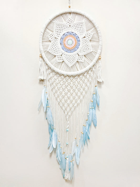 Flower dreamcatcher - 42cm diameter - various colours