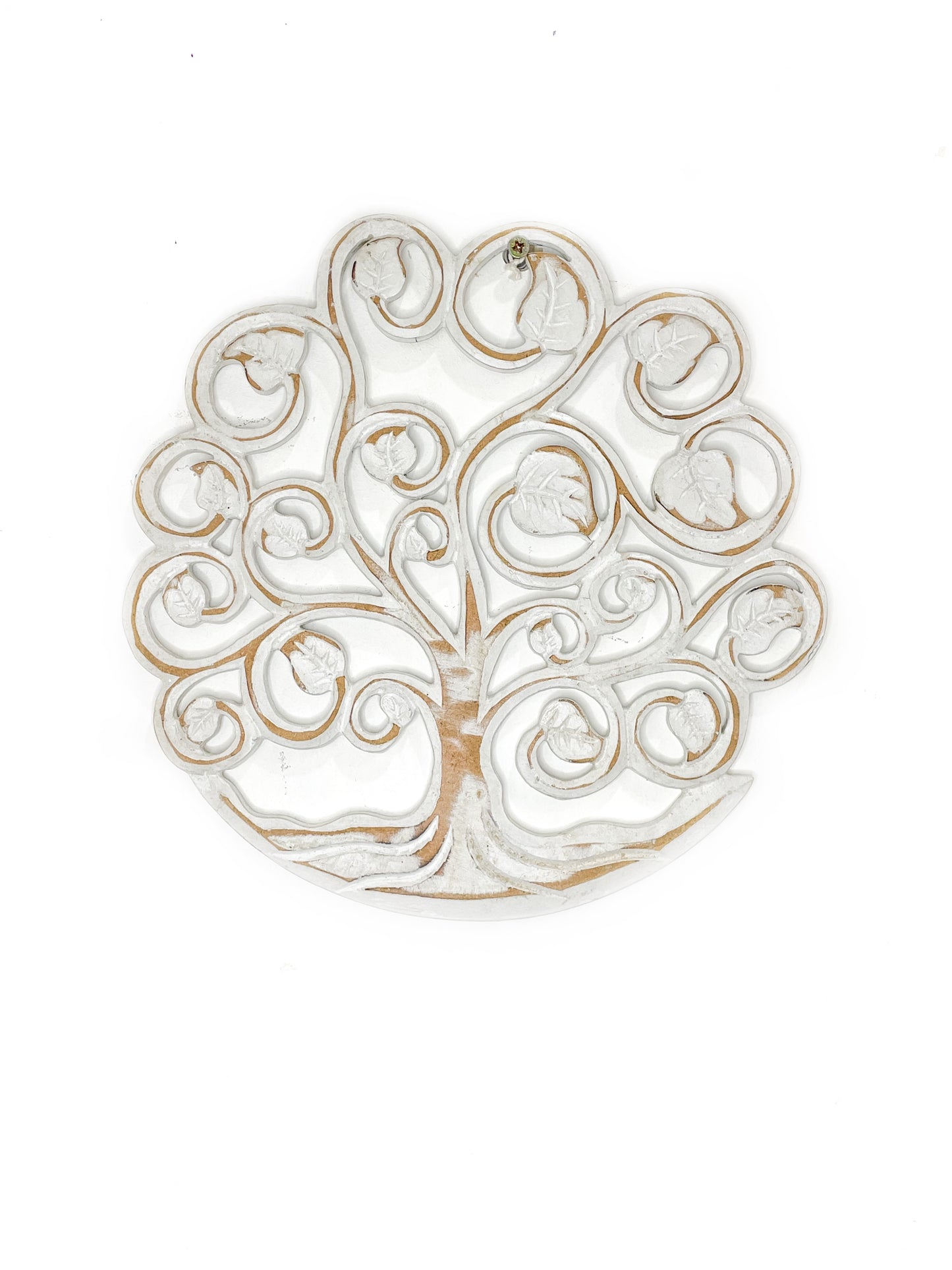 Wooden wall hanging of a tree 29cm - various