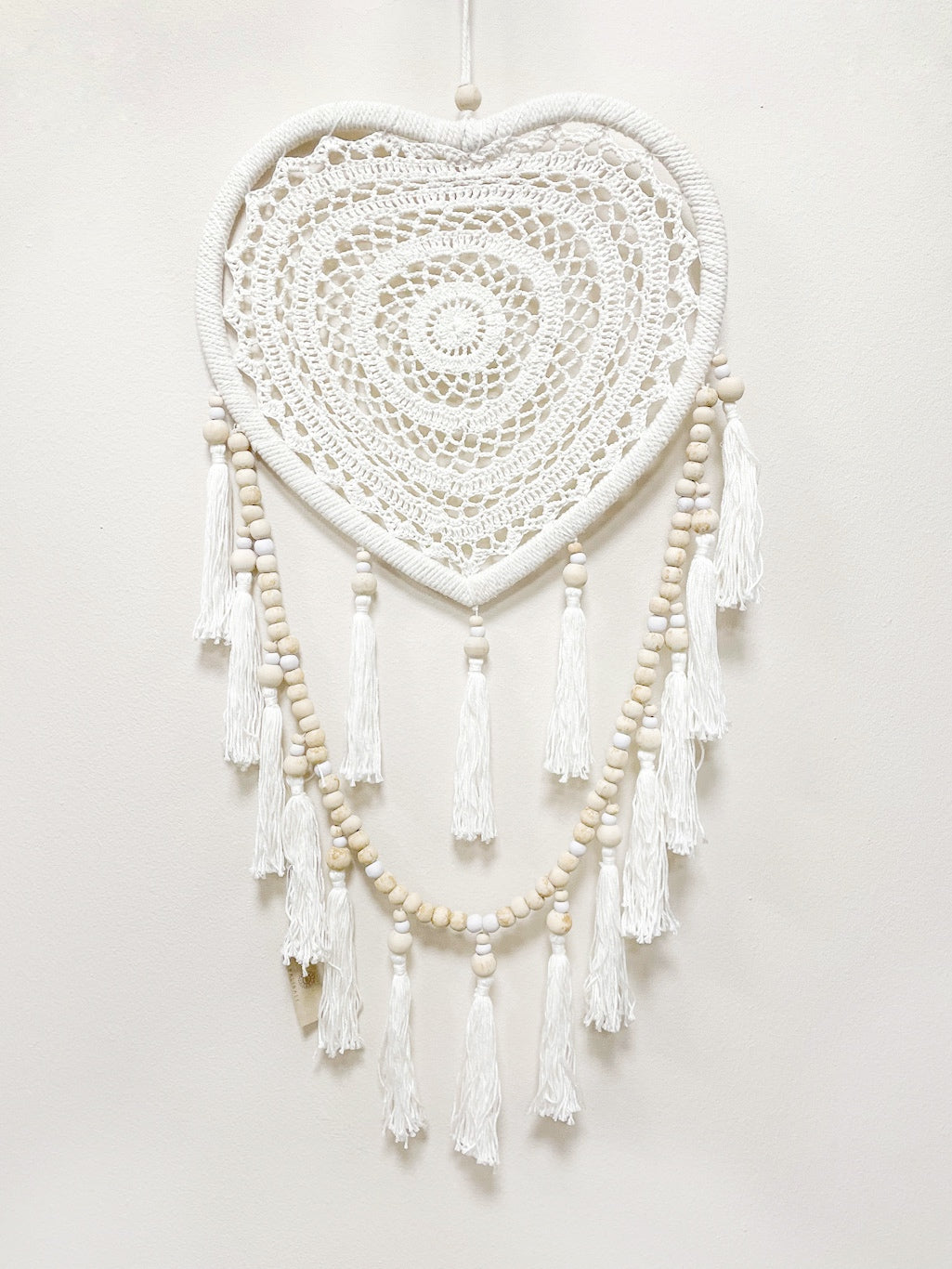 Heart dreamcatcher - width 32cm - various colours