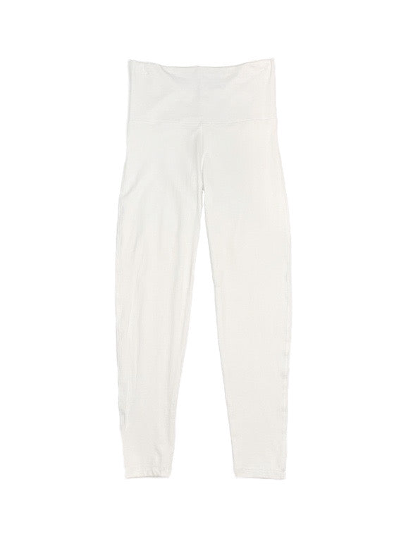 Long legging with wide waistband.