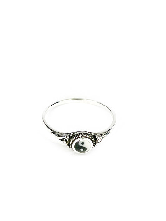 Yin & Yang silver ring