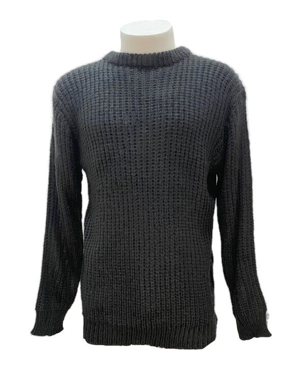 Crew neck waffle knit jumper - various colours
