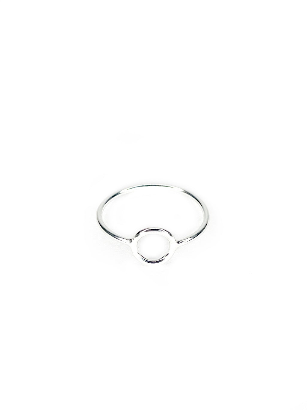 Circle silver ring