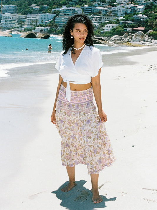 ❤3/4 tiered skirt - various prints
