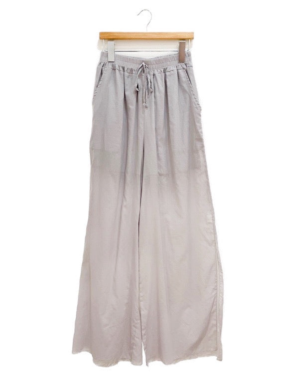 Light-weight cotton pant with side slits and shorts lining - various colours