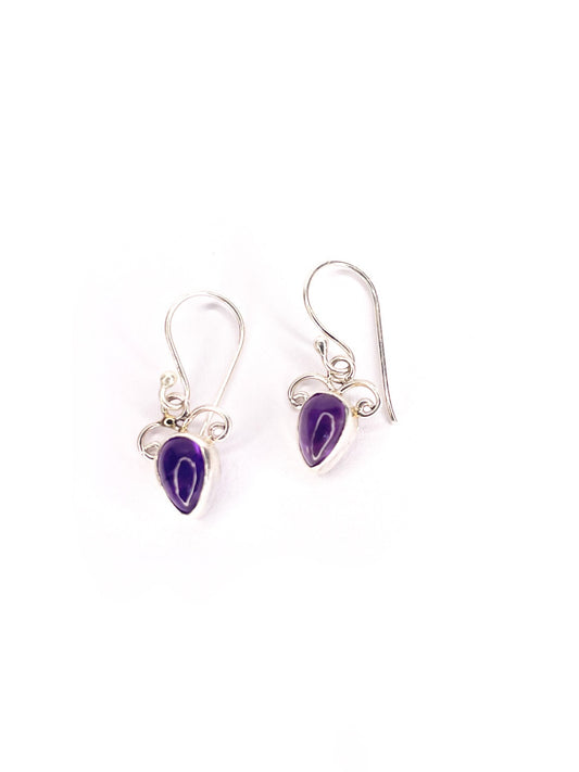 Amethyst drop earrings