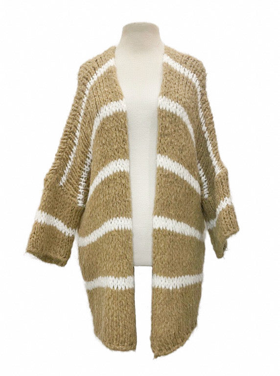 Oversized striped cardigan - various colours