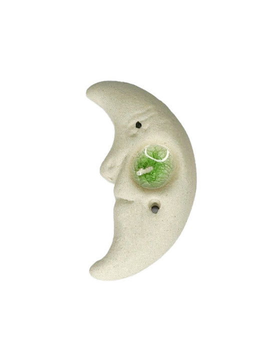 Incense Holder Natural Ceramic with glass - Various