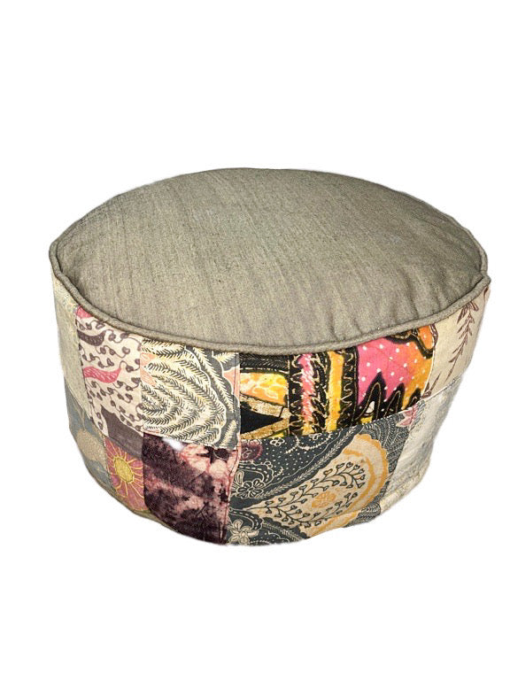 Round cushion for home, mediation & yoga - various prints