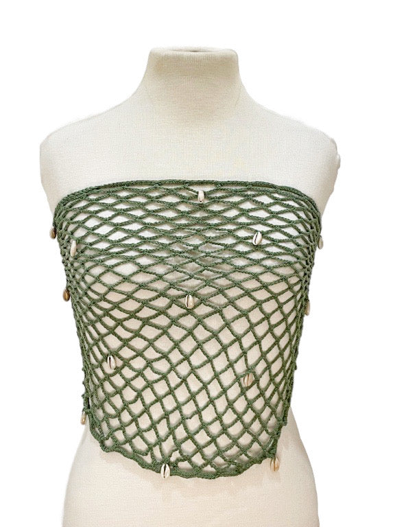 Fishnet crochet wrap skirt/top/scarf - various colours