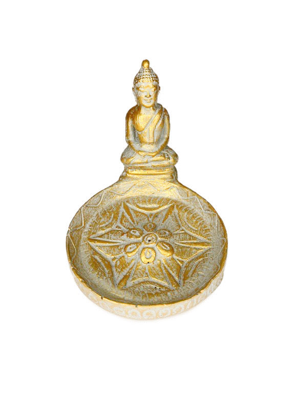 Buddha flower incense holder - various colours