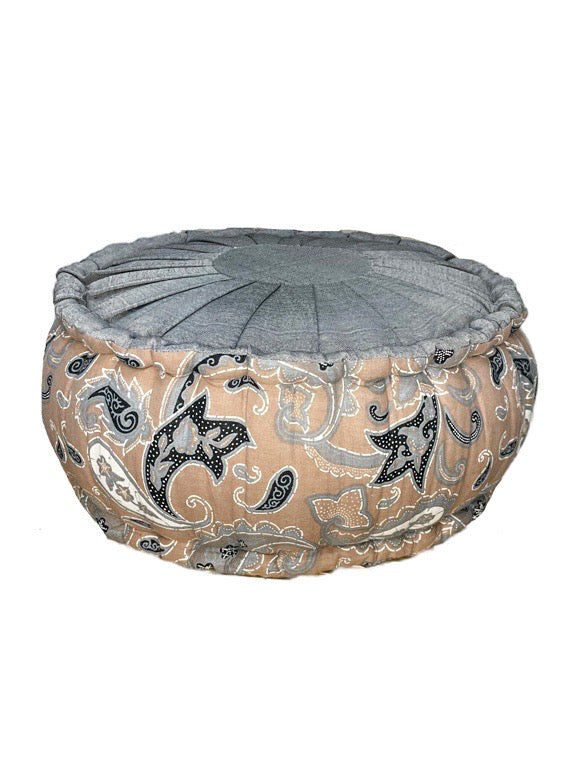 Round meditation cushion - various prints