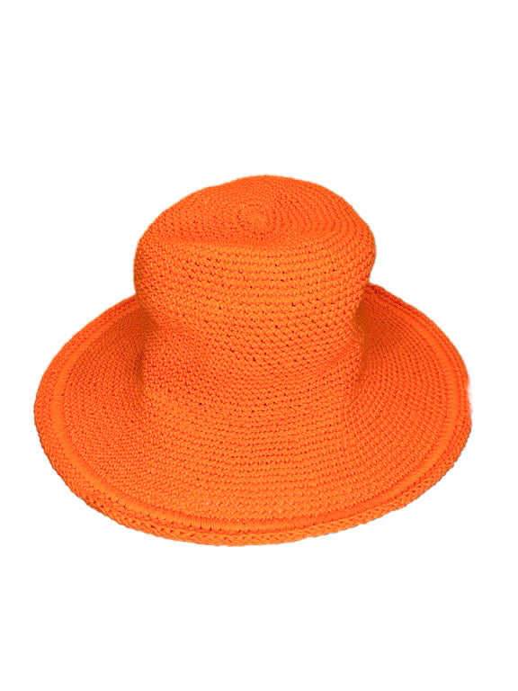 Kids cotton crochet hat - 27cm diameter - various