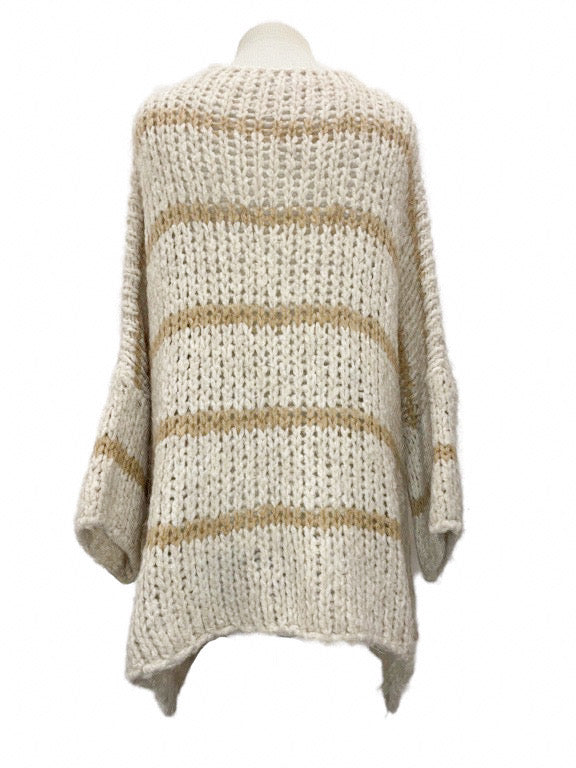 Oversized striped cardigan - various colours