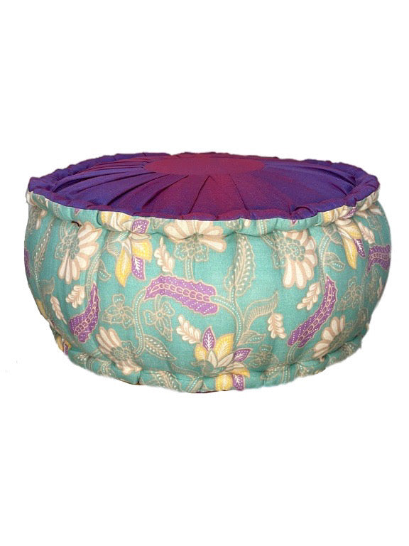 Round meditation cushion - various prints