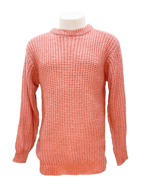 Crew neck waffle knit jumper - various colours-10%