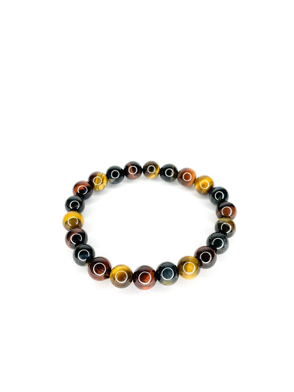 Rainbow tigers eye bracelet - 8mm
