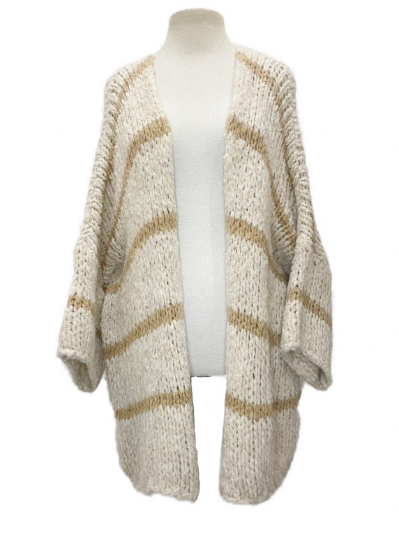 Oversized striped cardigan - various colours