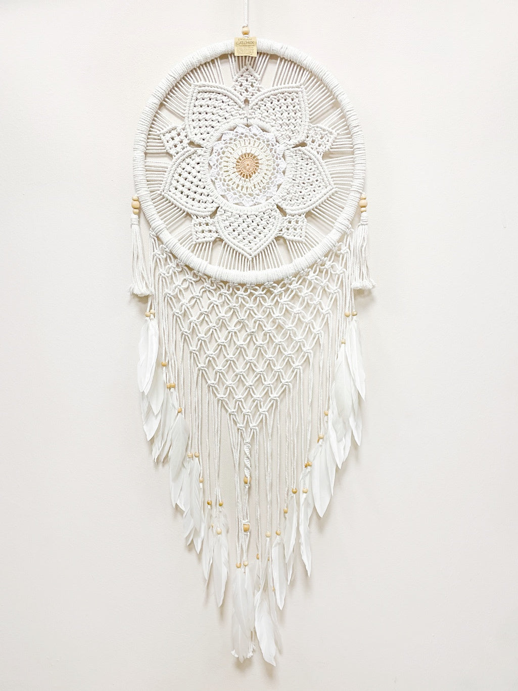 Flower dreamcatcher - 42cm diameter - various colours