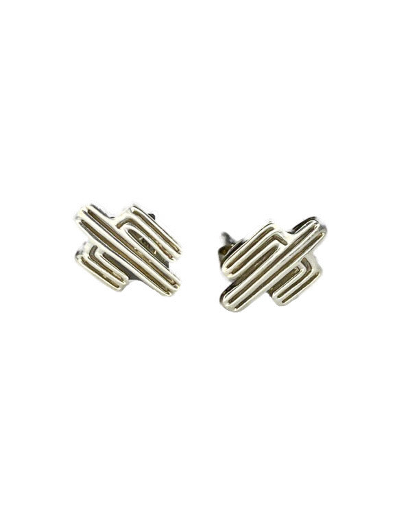 Silver stud earrings - various designs