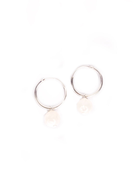 Rainbow moon stone silver ring earrings