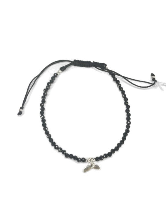 Crystal bracelet with whale tale