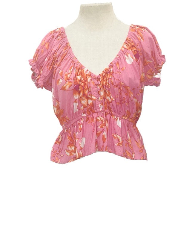 Off the shoulder top with buttons - various
