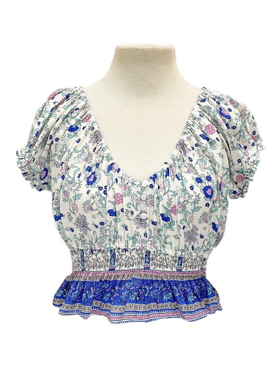 Off the shoulder top with buttons - various