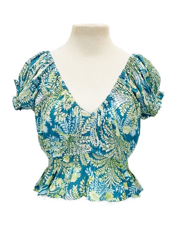Off the shoulder top with buttons - various