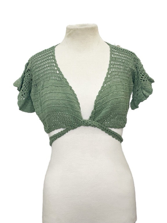 ❤ Crochet wrap top