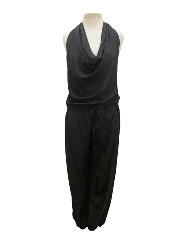 Jumpsuit Halter neck cowl front - various