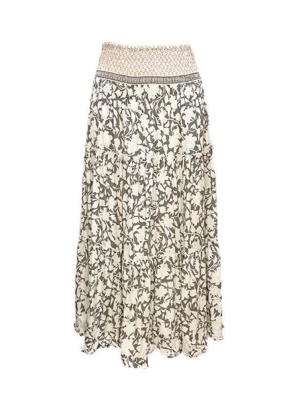 3/4 tiered skirt - various prints