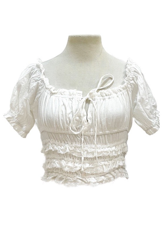 Organic cotton crop top - various
