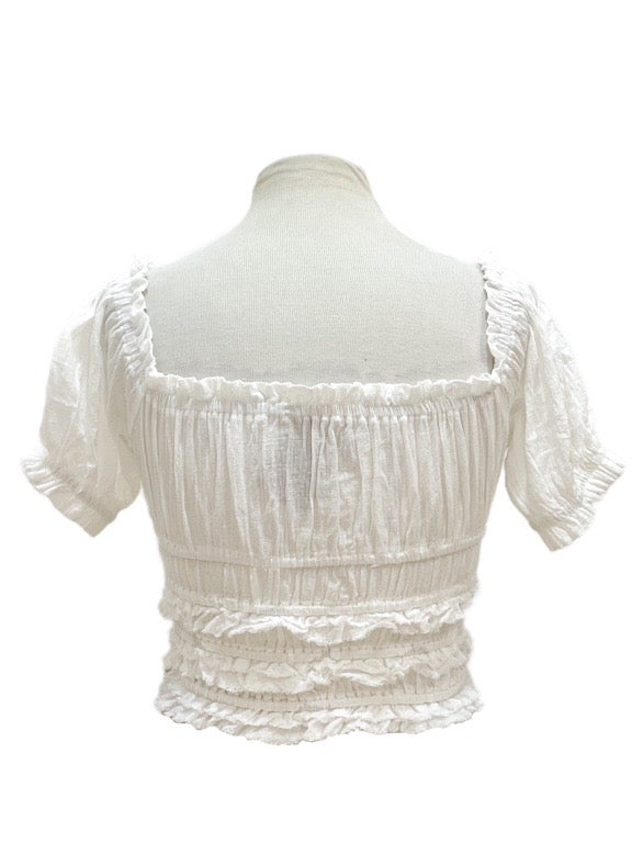 Organic cotton crop top - various