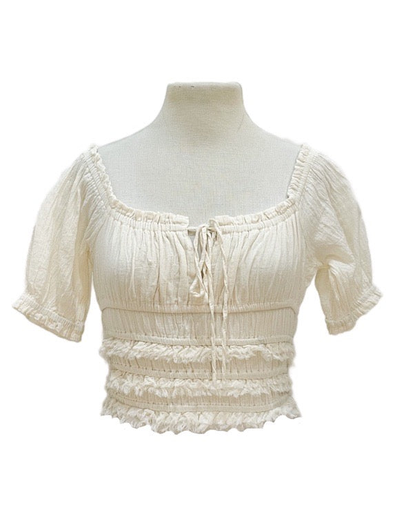 Organic cotton crop top - various