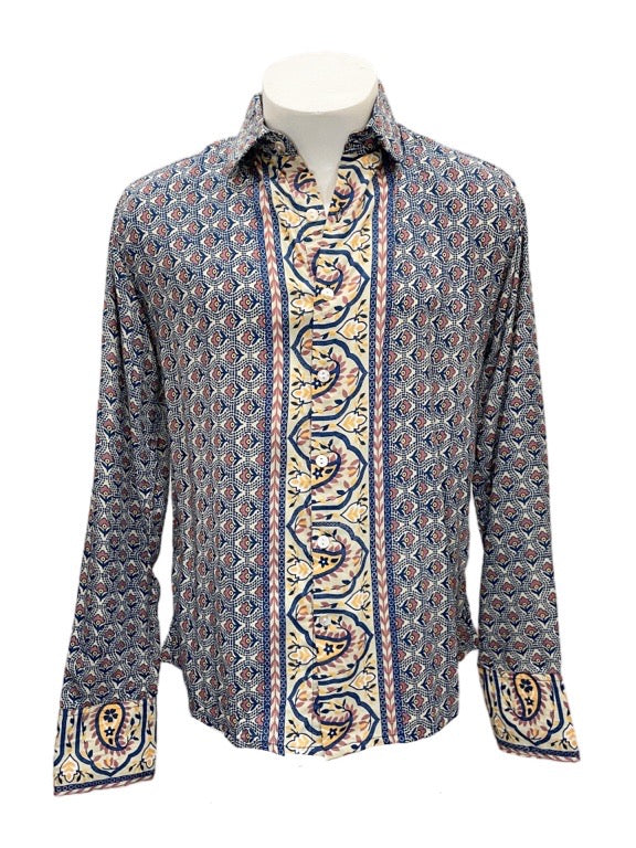 Long Sleeve Rayon Voile Shirt: Classic and Refined