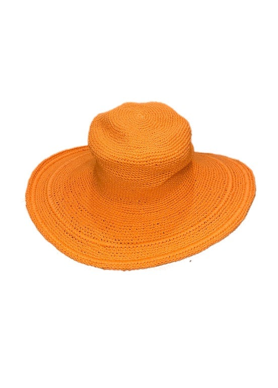 Cotton crochet hat - 38cm diameter - various