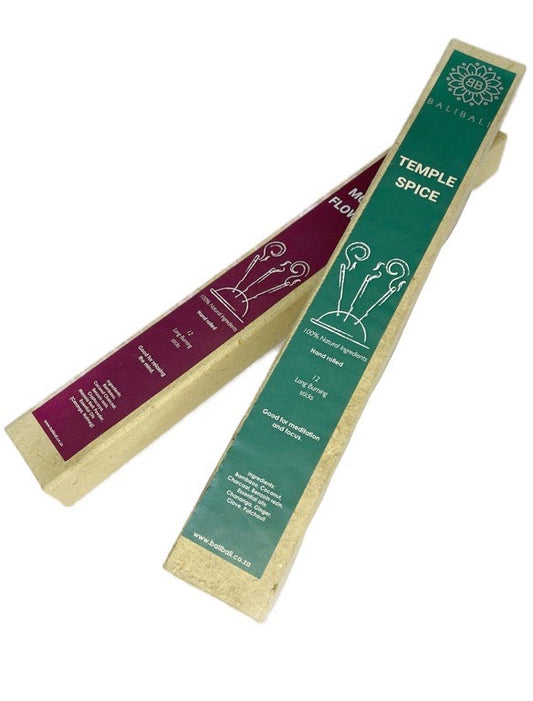 Ceremonial incense Moon flower & Temple spice, natural, hand made - boxed
