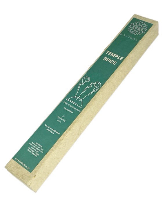 Ceremonial incense Moon flower & Temple spice, natural, hand made - boxed