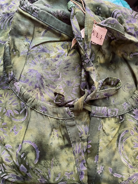 Summer top - 3/4 sleeve, round neck 859B