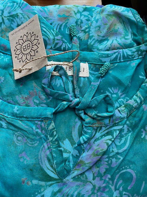 Summer top - 3/4 sleeve, round neck 859B