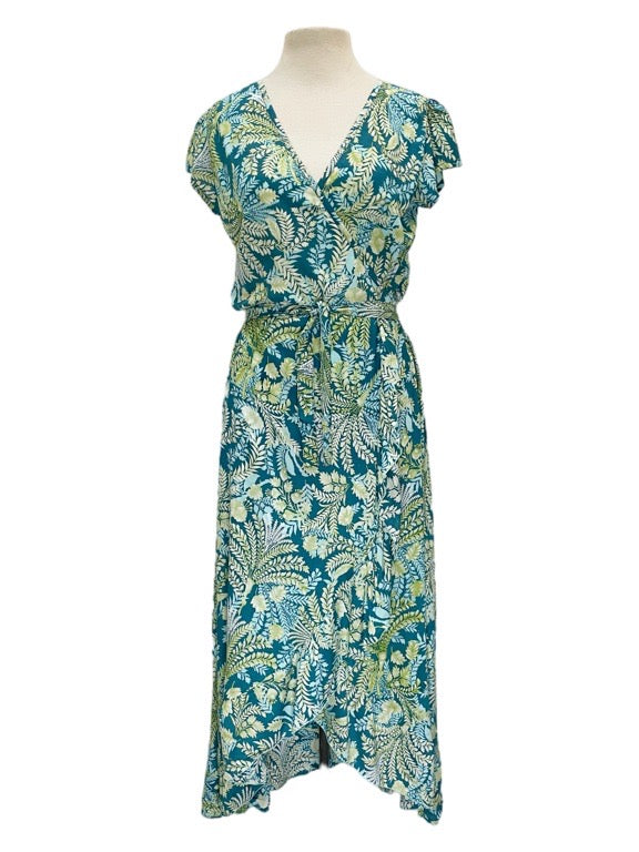 Farah Long Wrap Dress Short sleeve - various
