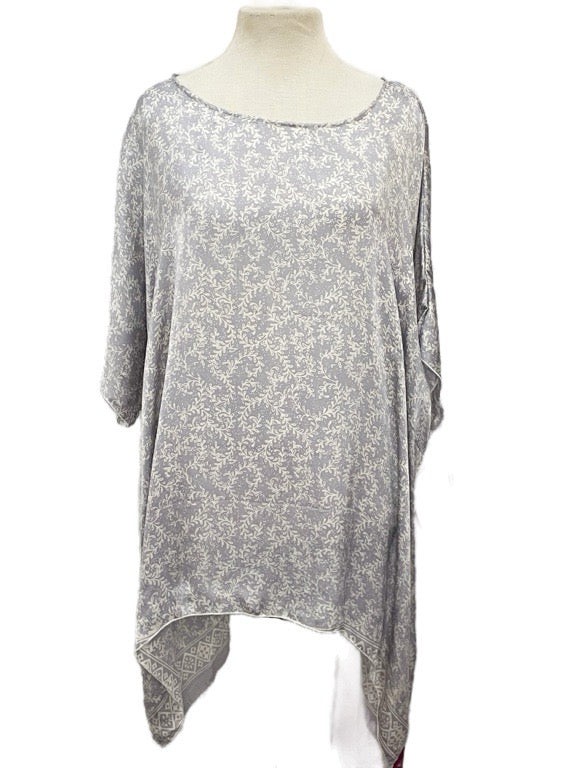 ❤Silk tunic boxy M-top - Various