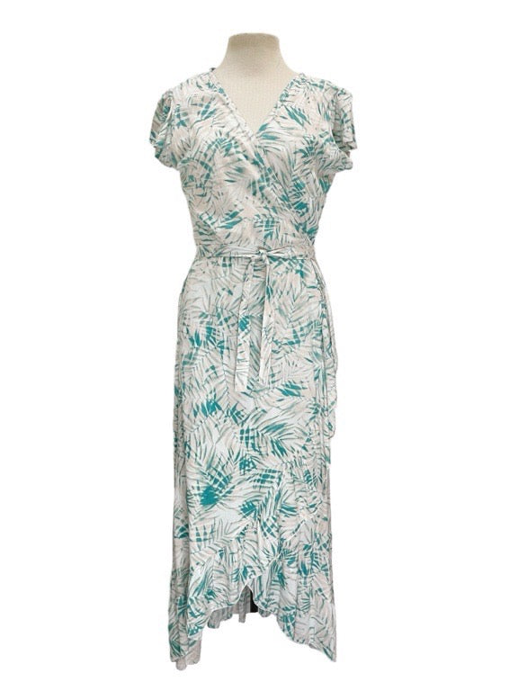 Farah Long Wrap Dress Short sleeve - various