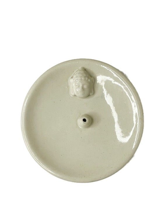 Ceramic incense holder plain 11 cm - various