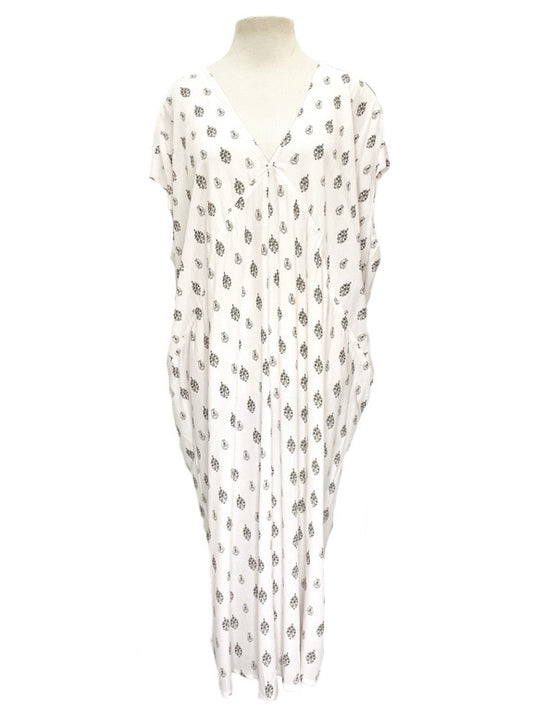 ❤V-neck kaftan dress - various