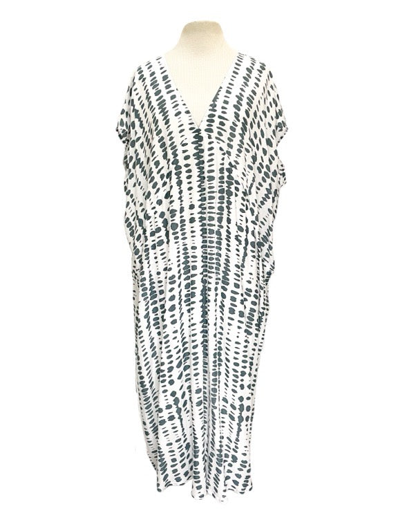 V-neck kaftan dress - various